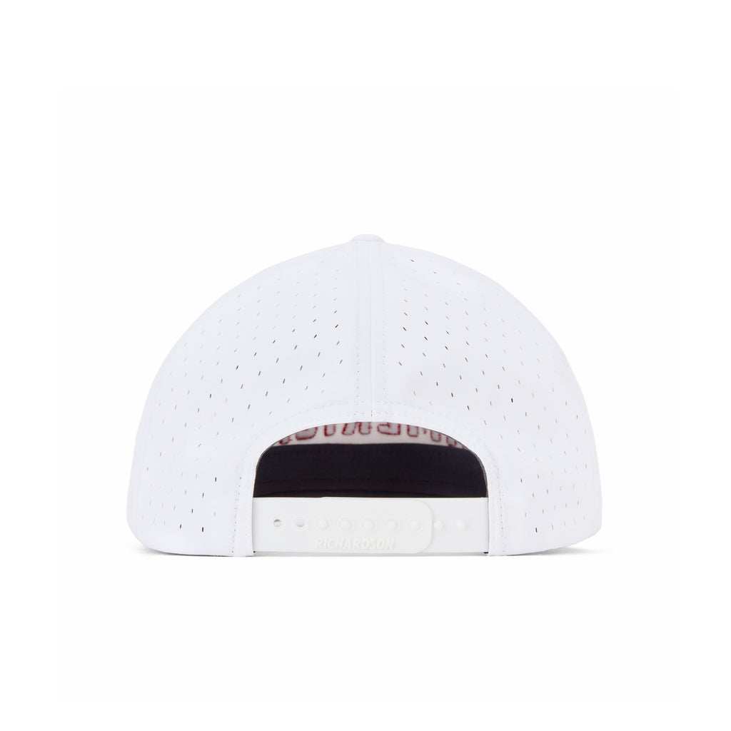 Seven Panel “America” Trucker Cap - White