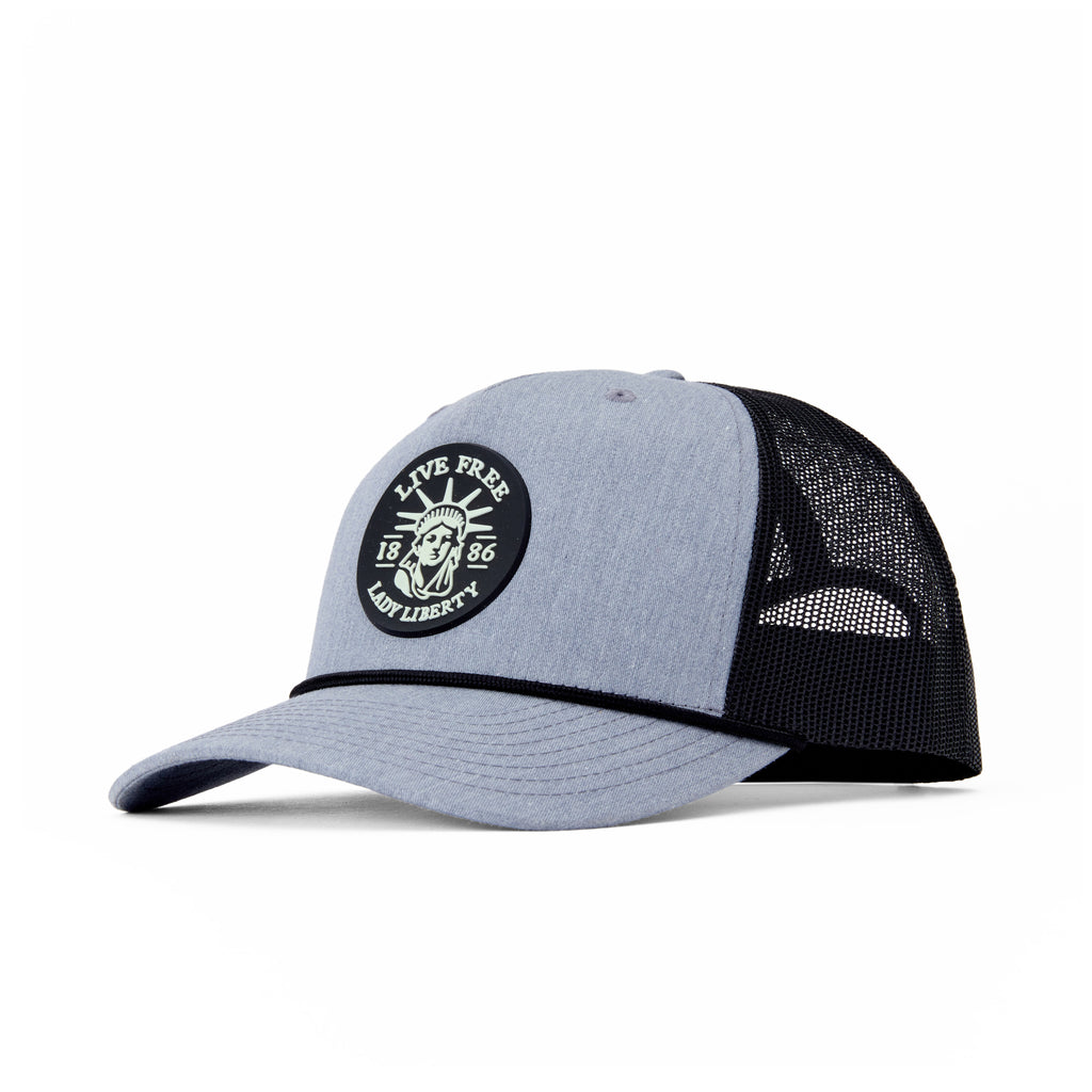 Lady Liberty Patch Trucker Cap