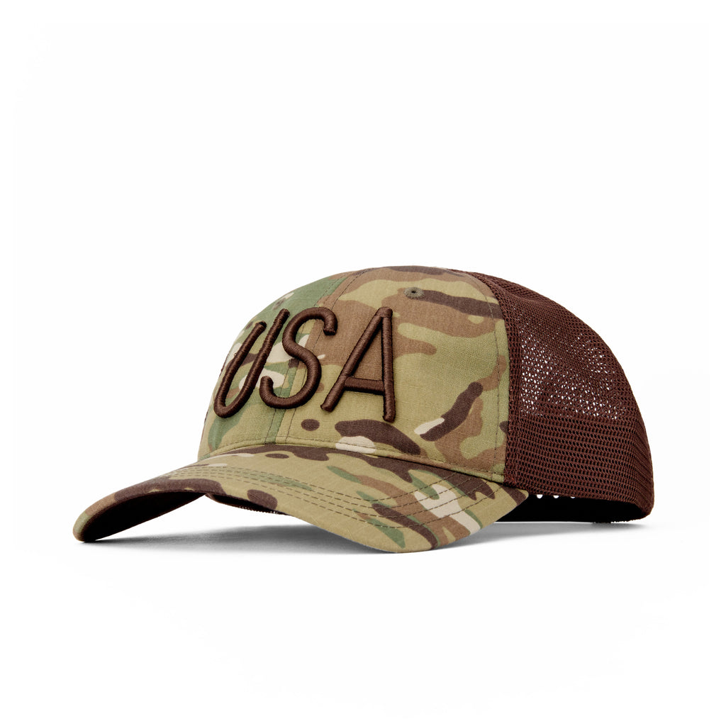 Camo Puff Snapback